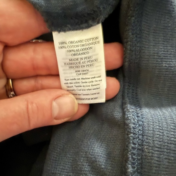 Faherty Sunwashed Slub Organic Cotton Hoodie - Graphite Size XXL. - Picture 8 of 9